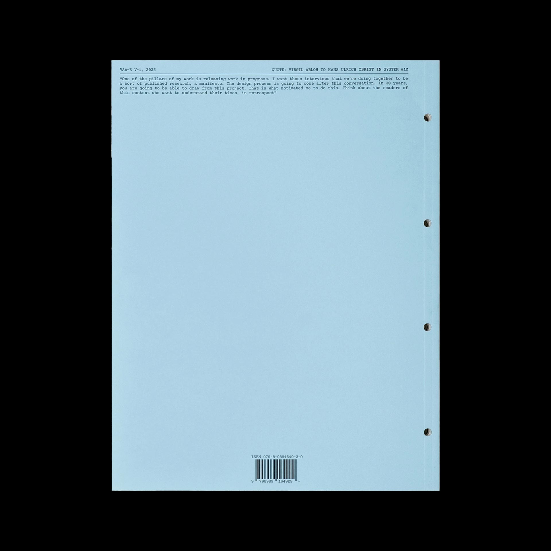The Virgil Reader Volume 001 — WELTKERN®